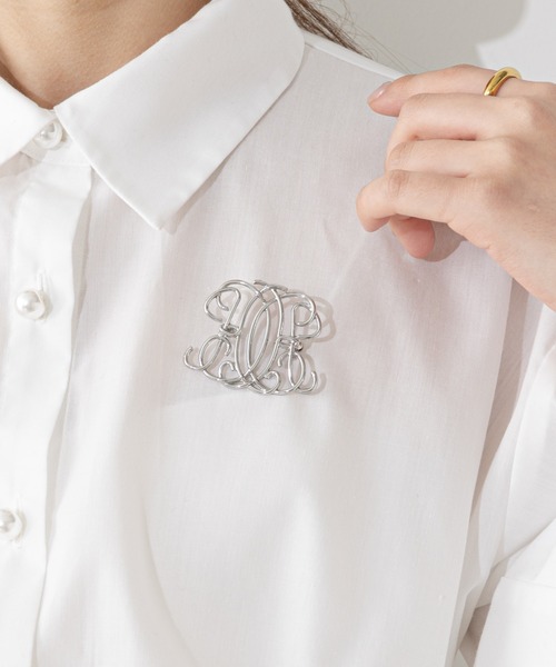 Chico（チコ）の「【2023SS】Chモチーフブローチ（ブローチ/コサージュ・レディース・シルバー/ゴールド・FREE）」の2枚目の写真