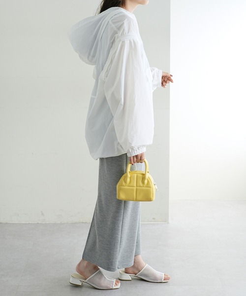 DISCOAT（ディスコート）の「≪新色追加！≫【2WAY】アノラックパーカー（パーカー・レディース・ブラック/オフホワイト/ピンク/ベージュ/ミント/ライトグレー・FREE）」の10枚目の写真