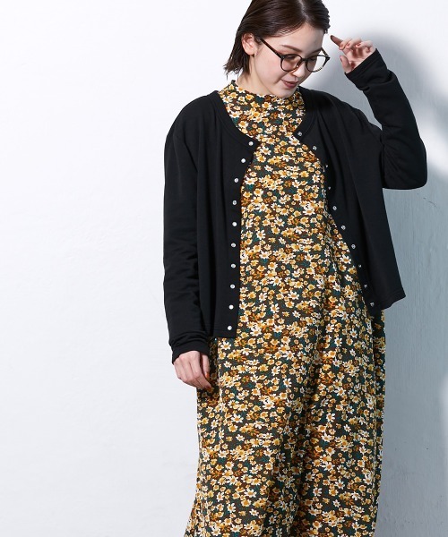 Le temps riche（ルタンリッシュ）の「パールドットボタンフレンチカーディガン＜Le temps riche＞（カーディガン/ボレロ・レディース・ボルドー/ブラック・LL/M/L）」の12枚目の写真