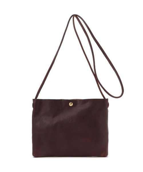 IL BISONTE(イルビゾンテ)の「IL BISONTE / VACCHETTA VINTAGE / クロスボディバッグ(ショルダーバッグ・レディース・ブラック/ベージュ/ダークブラウン/ブラウン・FREE)」の1枚目の写真