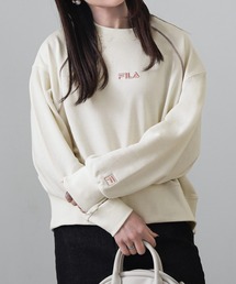 【FILA】 ワンポイント ロゴ 刺繍 オーバーサイズ 裏毛 スウェット トレーナー