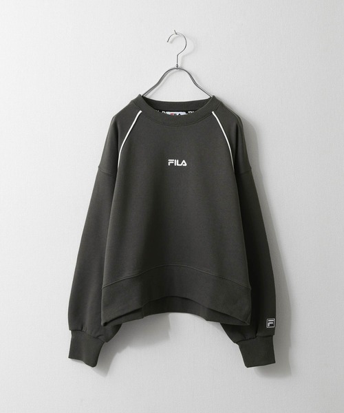 FILA(フィラ)の「【FILA】 ワンポイント ロゴ 刺繍 オーバーサイズ 裏毛 スウェット トレーナー(スウェット・レディース・アイボリー/ピンクベージュ/スミクロ・MEDIUM/LARGE)」の21枚目の写真