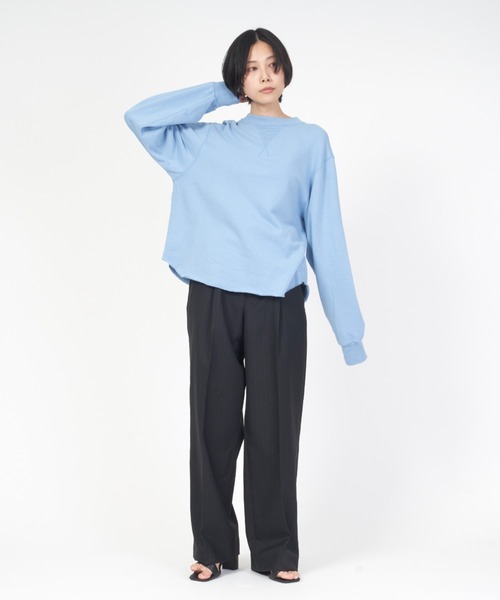 THE SHINZONE（ザ　シンゾーン）の「W GAZETTE PULLOVER（スウェット・レディース・グレー系その他/イエロー系その他/グリーン/ライトブルー/ネイビー/インディゴブルー・FREE）」の18枚目の写真