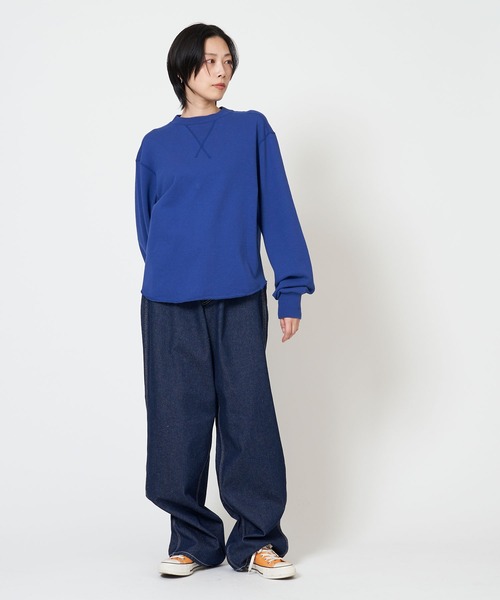 THE SHINZONE（ザ　シンゾーン）の「W GAZETTE PULLOVER（スウェット・レディース・グレー系その他/イエロー系その他/グリーン/ライトブルー/ネイビー/インディゴブルー・FREE）」の19枚目の写真