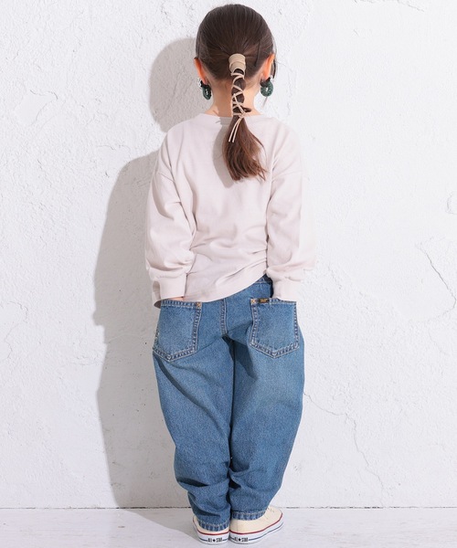 Ocean&Ground（オーシャン&グラウンド）の「プレイフルロゴロンT(80～140cm)（Tシャツ/カットソー・キッズ・イエロー/サンドベージュ/エメラルド/ブラック・110/130/80/100/120/140/95/90）」の6枚目の写真