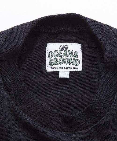 Ocean&Ground（オーシャン&グラウンド）の「プレイフルロゴロンT(80～140cm)（Tシャツ/カットソー・キッズ・イエロー/サンドベージュ/エメラルド/ブラック・110/130/80/100/120/140/95/90）」の13枚目の写真