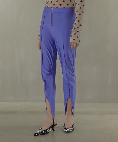 PRANK PROJECT（プランクプロジェクト）の「ジャージートレンカ/Jersey Stirrup Pants（その他パンツ・レディース・チャコールグレー/パープル・FREE）」の12枚目の写真