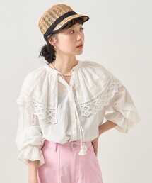 FREAK'S STORE | インドレースフリル衿ブラウス(シャツ/ブラウス)