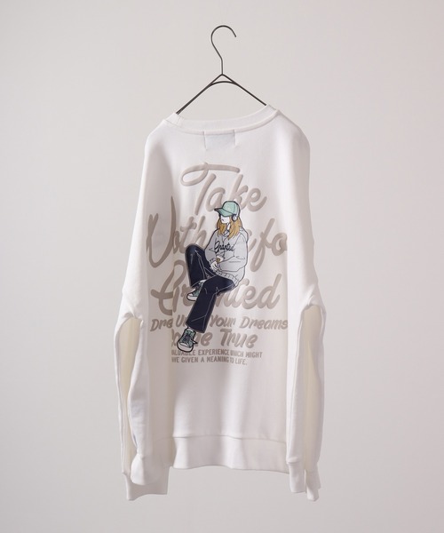 A.T,C in the attic homme(エーティーシーインジアティックオム)の「ATC in the attic homme イラストガールズトレーナー(スウェット・メンズ・ブラック系その他/イエロー/ブラック/ライトグレー/ホワイト/ライトグレー系・M/L)」の18枚目の写真