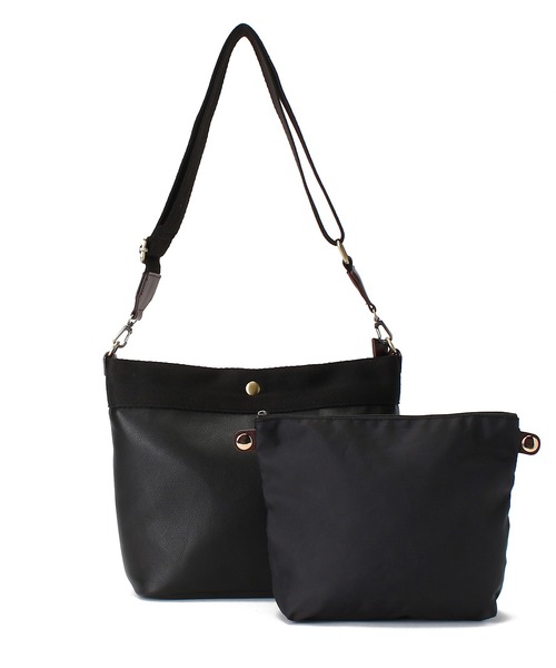 LUGG NAGG(ラグナグ)の「【adottona/アドット】ショルダーつきミニバッグ(ショルダーバッグ・レディース・ベージュ/ブラック・FREE)」の13枚目の写真