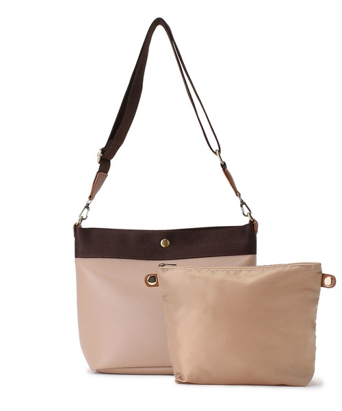 LUGG NAGG(ラグナグ)の「【adottona/アドット】ショルダーつきミニバッグ(ショルダーバッグ・レディース・ベージュ/ブラック・FREE)」の18枚目の写真