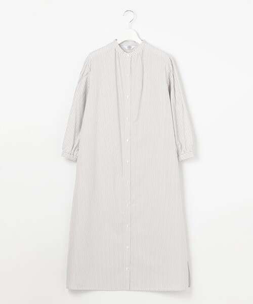 J.PRESS(ジェイプレス)の「【WEB限定カラーあり・洗える・接触冷感・UVカット・イージーケア】 エステネージュストライプ ワンピース(ワンピース・レディース・サックスブルー系1/ブルー系1/ネイビー系1/ライトグレー系1・T15/T13)」の6枚目の写真