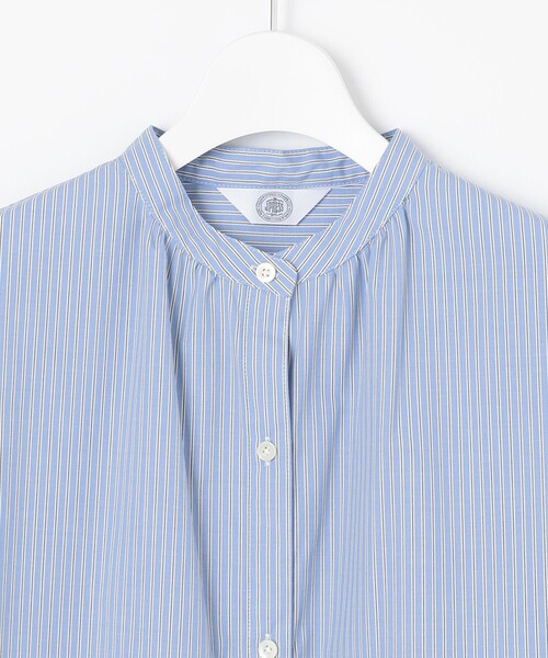 J.PRESS(ジェイプレス)の「【WEB限定カラーあり・洗える・接触冷感・UVカット・イージーケア】 エステネージュストライプ ワンピース(ワンピース・レディース・サックスブルー系1/ブルー系1/ネイビー系1/ライトグレー系1・T15/T13)」の19枚目の写真