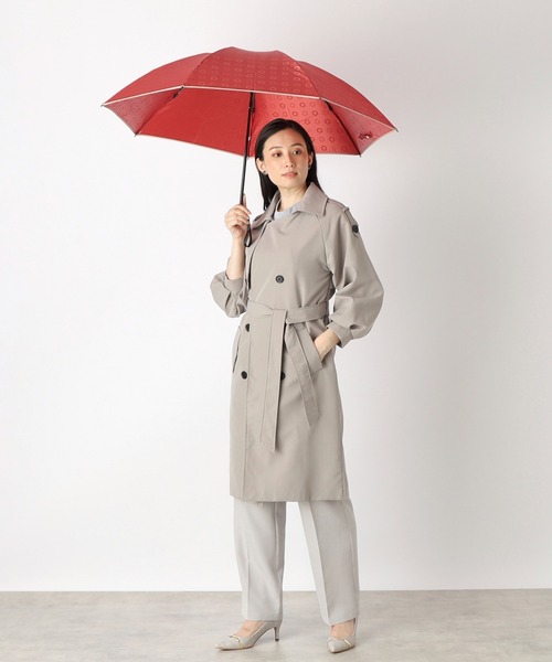 ランバンオンブルー(LANVIN en Bleu)ジャガードパイピング 雨傘 雨傘】ランバン オン ブルー (LANVIN en Bleu) ジャガード