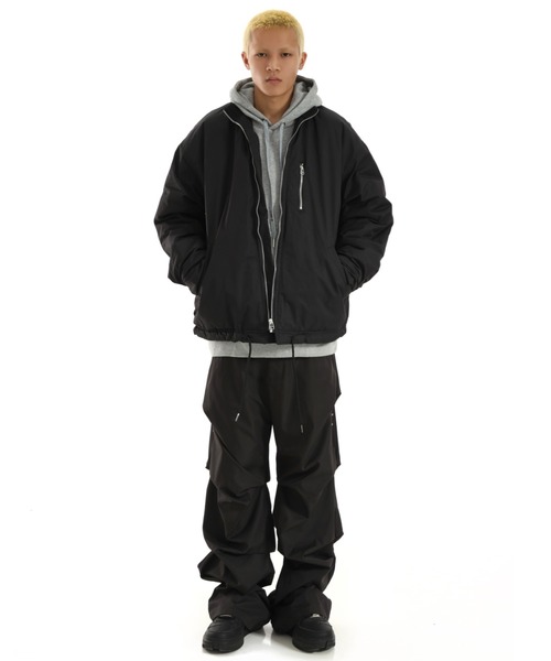 ARULE（アルール）の「A'GEM/9 × .kom『ARULE/アルール』ワイドシルエット スピンドル カーゴパンツ（カーゴパンツ・メンズ・ブラック・L）」の6枚目の写真