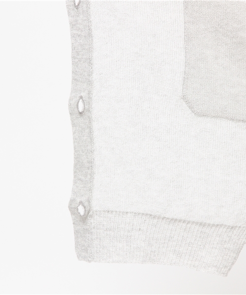 mystic（ミスティック）の「長袖V/Nロングカーディガン（カーディガン/ボレロ・レディース・ベージュ/ホワイト/グレー・ﾌﾘ-）」の4枚目の写真