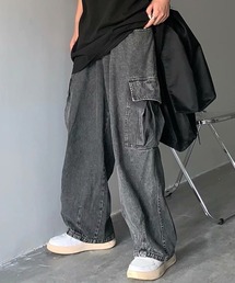 NOWLE | 【NOWLE】ルーズ デニム カーゴパンツ(カーゴパンツ)
