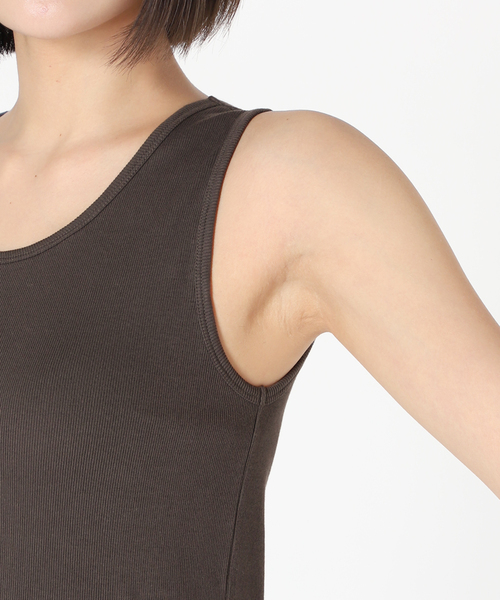 Noble(ノーブル)の「2WAYスリークリブタンク(タンクトップ・レディース・ホワイト/チャコールグレー/ベージュ・FREE)」の19枚目の写真
