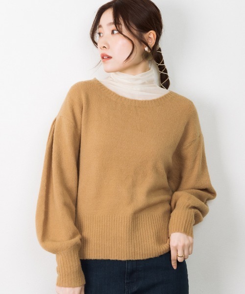 ニット セーター atONE カシュクールショート丈セーター レディース atONE ニット セーター カシュクールショート丈セーター