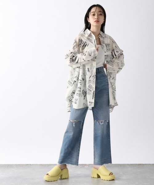 JEANASIS（ジーナシス）の「パファーアツゾコヒールサンダル/191575（サンダル・レディース・イエロー/ブラック/ホワイト・MEDIUM/LARGE）」の11枚目の写真