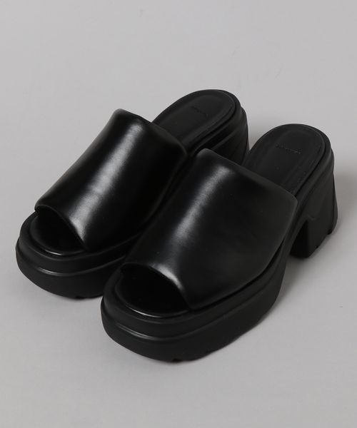 JEANASIS（ジーナシス）の「パファーアツゾコヒールサンダル/191575（サンダル・レディース・イエロー/ブラック/ホワイト・MEDIUM/LARGE）」の15枚目の写真