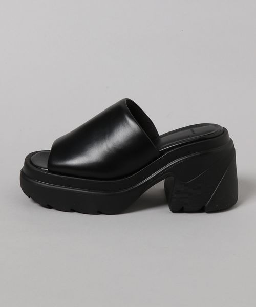 JEANASIS（ジーナシス）の「パファーアツゾコヒールサンダル/191575（サンダル・レディース・イエロー/ブラック/ホワイト・MEDIUM/LARGE）」の6枚目の写真