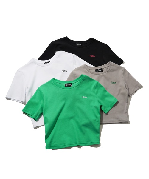 Subciety（サブサエティ）の「CROPPED TINY TEE（Tシャツ/カットソー・レディース・ホワイト/ブラック/グリーン/グレー・LARGE/SMALL/MEDIUM）」の12枚目の写真