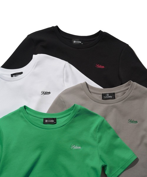 Subciety（サブサエティ）の「CROPPED TINY TEE（Tシャツ/カットソー・レディース・ホワイト/ブラック/グリーン/グレー・LARGE/SMALL/MEDIUM）」の13枚目の写真