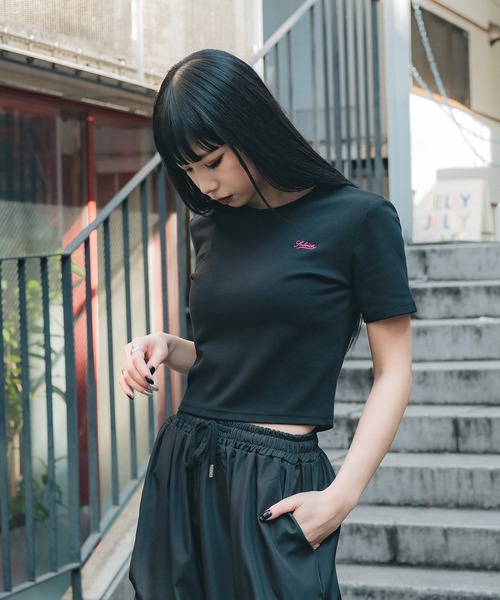 Subciety（サブサエティ）の「CROPPED TINY TEE（Tシャツ/カットソー・レディース・ホワイト/ブラック/グリーン/グレー・LARGE/SMALL/MEDIUM）」の17枚目の写真