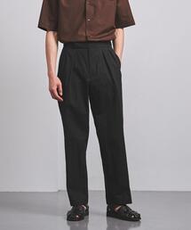 UNITED ARROWS | ギャバジン 2プリーツ ワイドパンツ(その他パンツ)