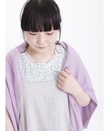 Samansa Mos2 | 花柄シャーリング半袖カットソー(Tシャツ/カットソー)