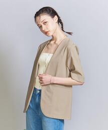 BEAUTY&YOUTH UNITED ARROWS | ポリエステルブレンド ハーフスリーブ ジャケット(その他アウター)