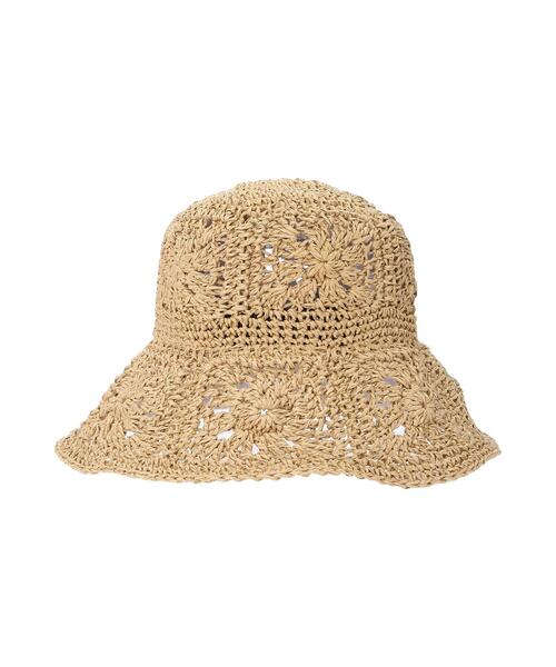 Samansa Mos2(サマンサ モスモス)の「ペーパークロシェハット(ハット・レディース・オフホワイト/ベージュ・フリ-)」の17枚目の写真