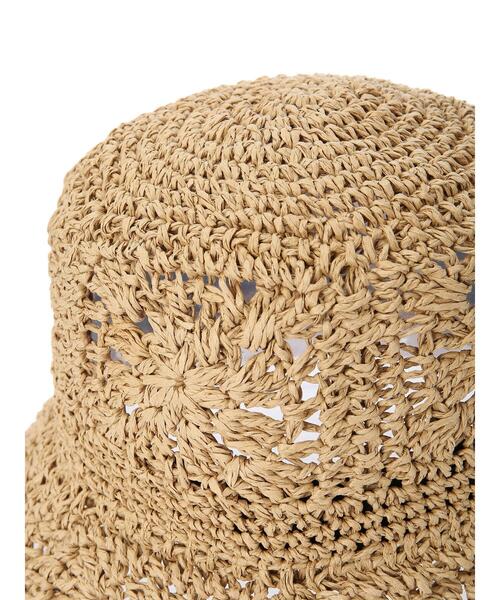 Samansa Mos2(サマンサ モスモス)の「ペーパークロシェハット(ハット・レディース・オフホワイト/ベージュ・フリ-)」の19枚目の写真