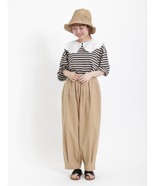 Samansa Mos2(サマンサ モスモス)の「ペーパークロシェハット(ハット・レディース・オフホワイト/ベージュ・フリ-)」の8枚目の写真