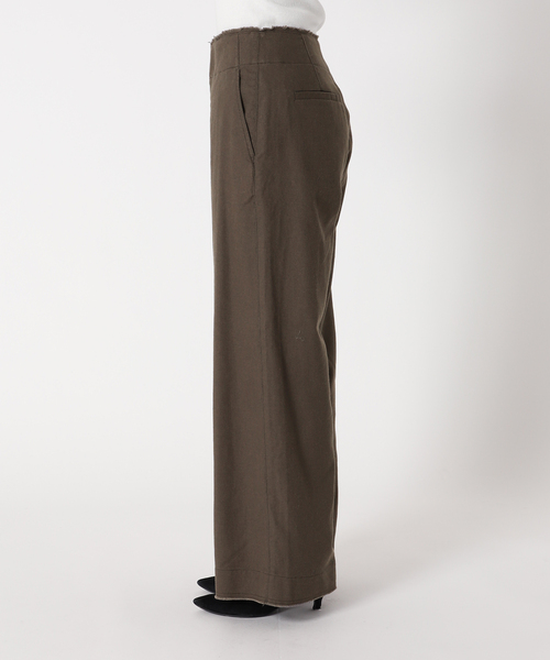 レーヨンリネンカットオフセミワイドパンツ JOURNAL STANDARD relume（ジャーナルスタンダード レリューム