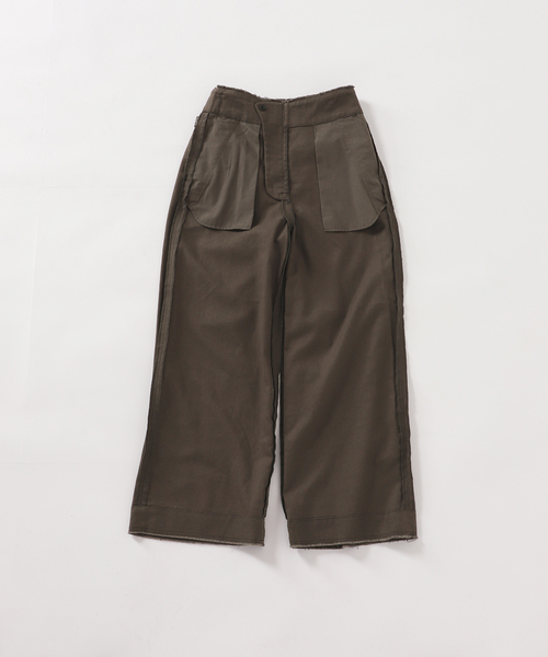 レーヨンリネンカットオフセミワイドパンツ JOURNAL STANDARD relume（ジャーナルスタンダード レリューム