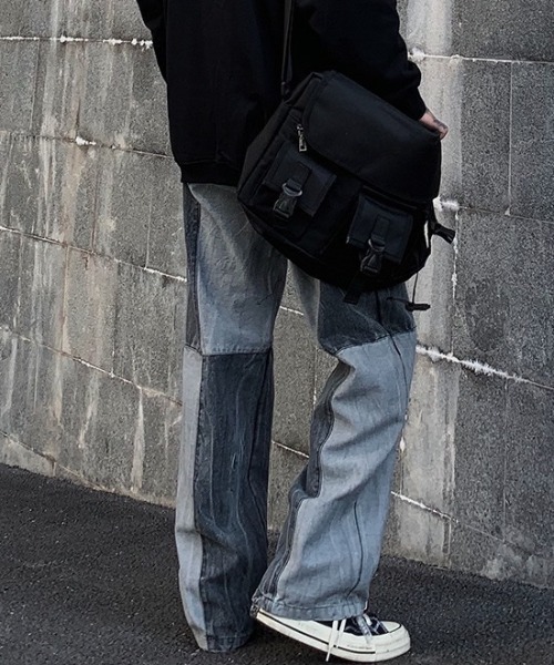 B.R.U(ブル)の「ダブルカラールーズデニムパンツ(デニムパンツ・レディース・ブルー/ブラック・M/L)」の22枚目の写真