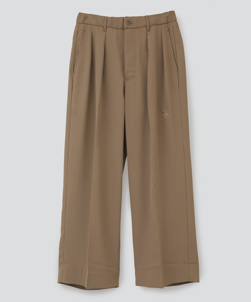 CONVERSE TOKYO（コンバーストウキョウ）の「LIGHT TWILL WIDE SLACKS（スラックス・メンズ・ホワイト/ライトブラウン/ブラック・LARGE/MEDIUM）」の5枚目の写真