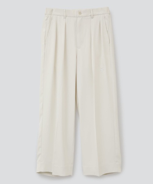 CONVERSE TOKYO（コンバーストウキョウ）の「LIGHT TWILL WIDE SLACKS（スラックス・メンズ・ホワイト/ライトブラウン/ブラック・LARGE/MEDIUM）」の6枚目の写真