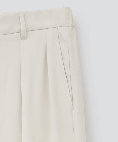 CONVERSE TOKYO（コンバーストウキョウ）の「LIGHT TWILL WIDE SLACKS（スラックス・メンズ・ホワイト/ライトブラウン/ブラック・LARGE/MEDIUM）」の8枚目の写真