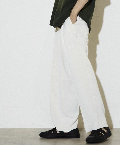 CONVERSE TOKYO（コンバーストウキョウ）の「LIGHT TWILL WIDE SLACKS（スラックス・メンズ・ホワイト/ライトブラウン/ブラック・LARGE/MEDIUM）」の13枚目の写真
