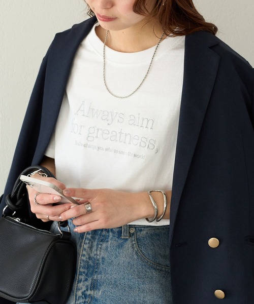 セール】【WEB限定】Always刺繍ロゴTシャツ（Tシャツ/カットソー