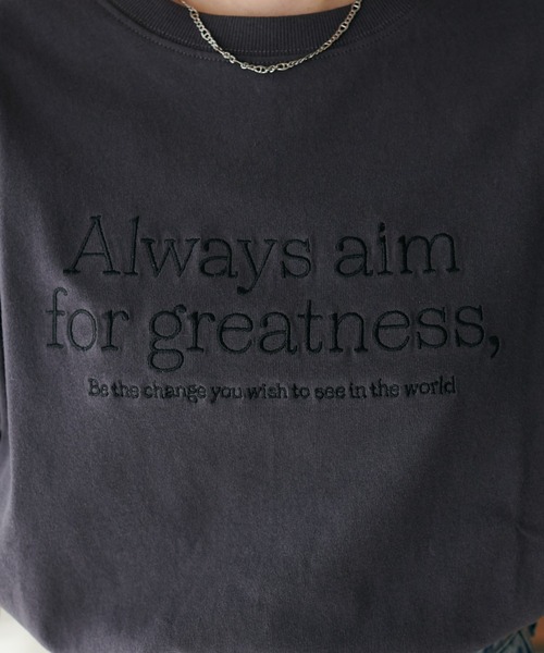 WEB限定】Always刺繍ロゴTシャツ（Tシャツ/カットソー）｜DISCOAT