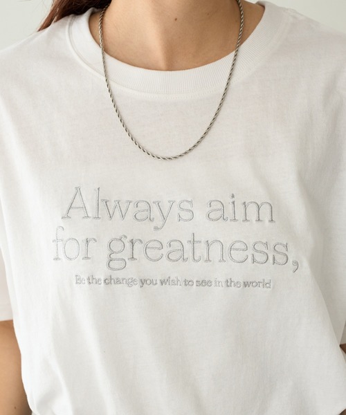 セール】【WEB限定】Always刺繍ロゴTシャツ（Tシャツ/カットソー