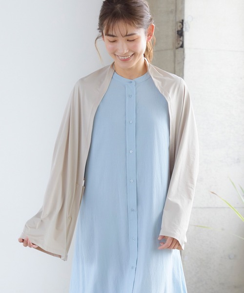 cross marche(クロスマルシェ)の「【涼活本舗】接触冷感・UV対策ひんやりさらさら3wayストールボレロ(カーディガン/ボレロ・レディース・ベージュ/ブラック/チャコールグレー・フリー)」の10枚目の写真