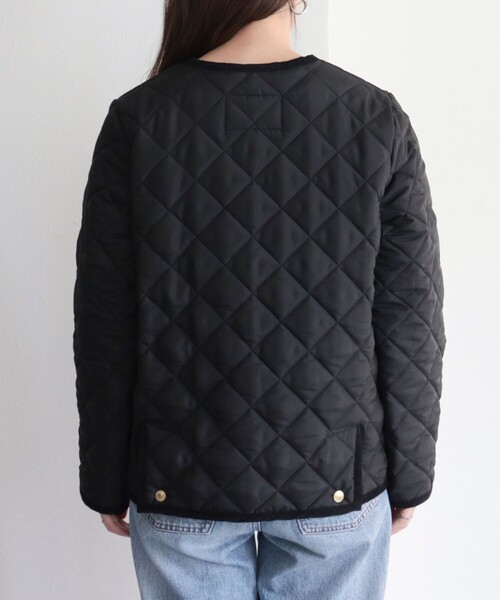 Traditional Weatherwear(トラディショナルウェザーウェア)の「【別注】【Traditional Weatherwear/トラディショナルウェザーウエア】ARKLEY 裏地チェック(ブルゾン・レディース・ブラック・36/34)」の6枚目の写真