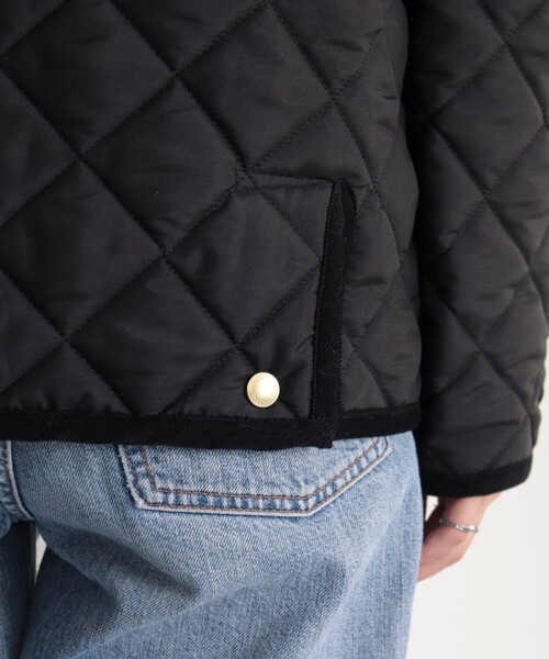Traditional Weatherwear(トラディショナルウェザーウェア)の「【別注】【Traditional Weatherwear/トラディショナルウェザーウエア】ARKLEY 裏地チェック(ブルゾン・レディース・ブラック・36/34)」の21枚目の写真