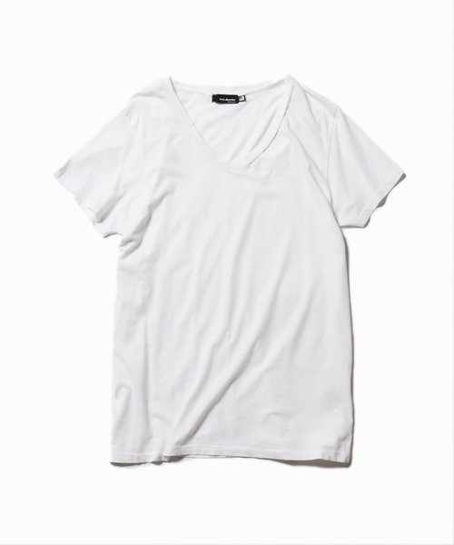CAL.Berries(カルベリーズ)の「CAL.Berries/カルベリーズ BERRY EASY V NECK 無地 シンプル VネックTシャツ(Tシャツ/カットソー・レディース・ヘザーグレー/ホワイト/ブラック・S/M)」の10枚目の写真