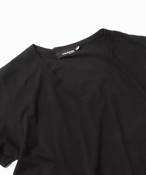 CAL.Berries(カルベリーズ)の「CAL.Berries/カルベリーズ BERRY EASY V NECK 無地 シンプル VネックTシャツ(Tシャツ/カットソー・レディース・ヘザーグレー/ホワイト/ブラック・S/M)」の4枚目の写真